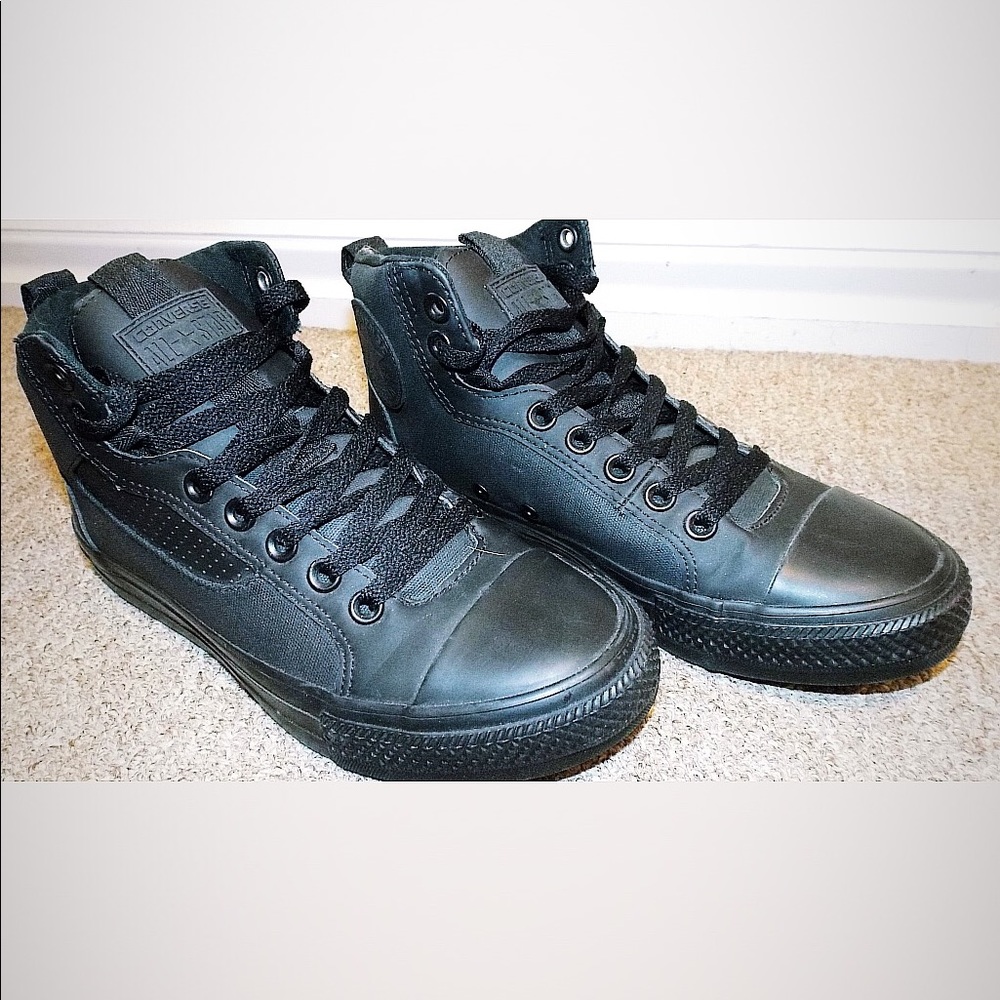 Unisex CT Asylum Mid Black Monochrome Sneakers